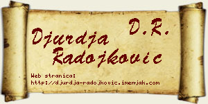 Đurđa Radojković vizit kartica